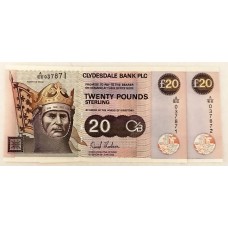 SCOTLAND 2005 . TWENTY 20 POUNDS BANKNOTES . CONSECUTIVE PAIR